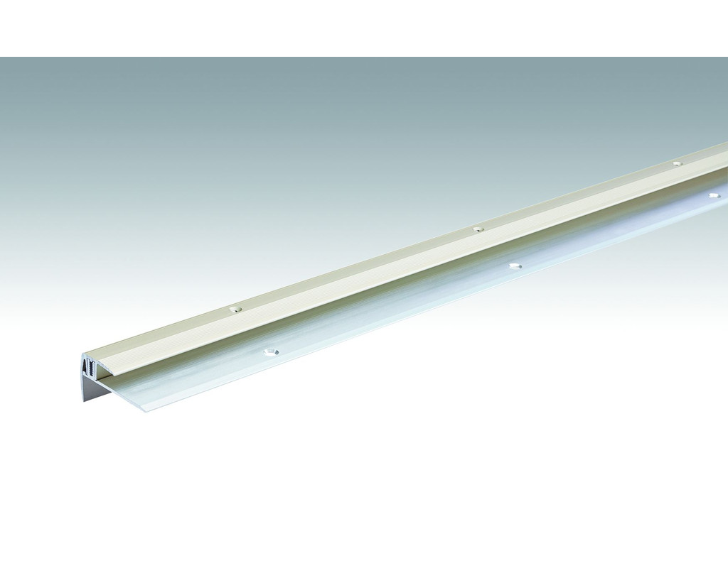 Treppenkantenprofil Typ 203 Sand eloxiert 230, (7-16 mm)