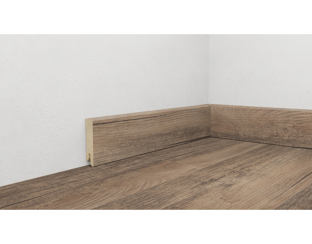 Digital bedruckte Fußbodenleiste , Profil 6055