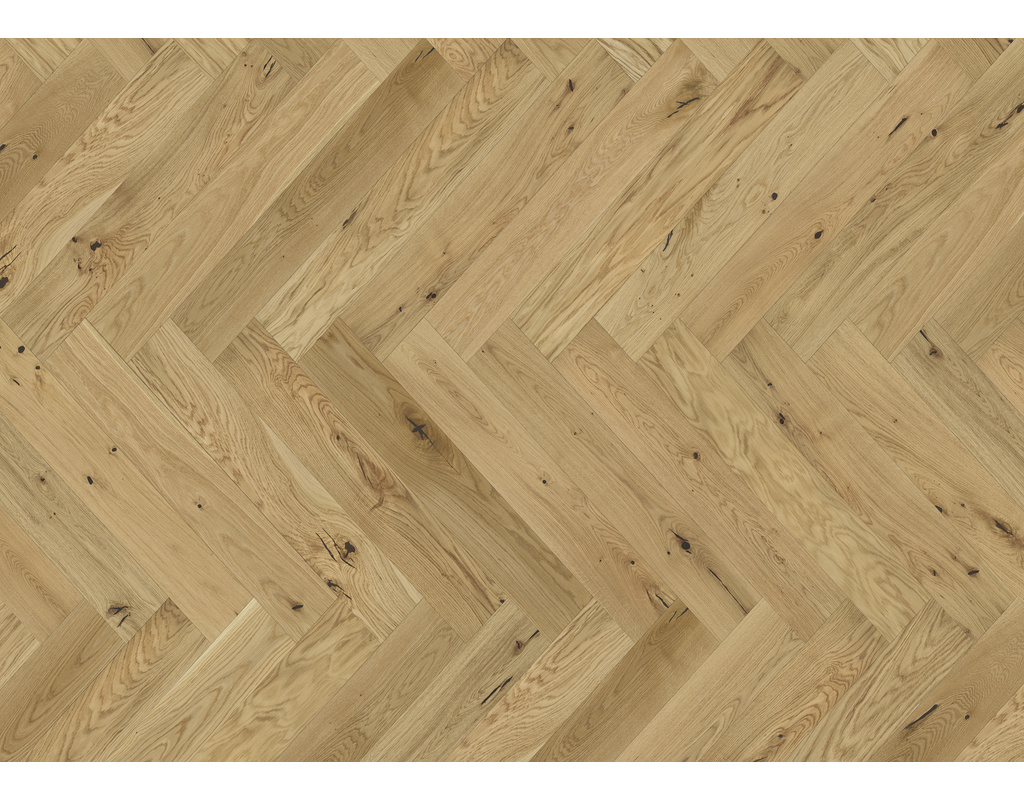 Fischgrätparkett Chateau FoltDown Eiche Anjony Rustikal, matt lackiert