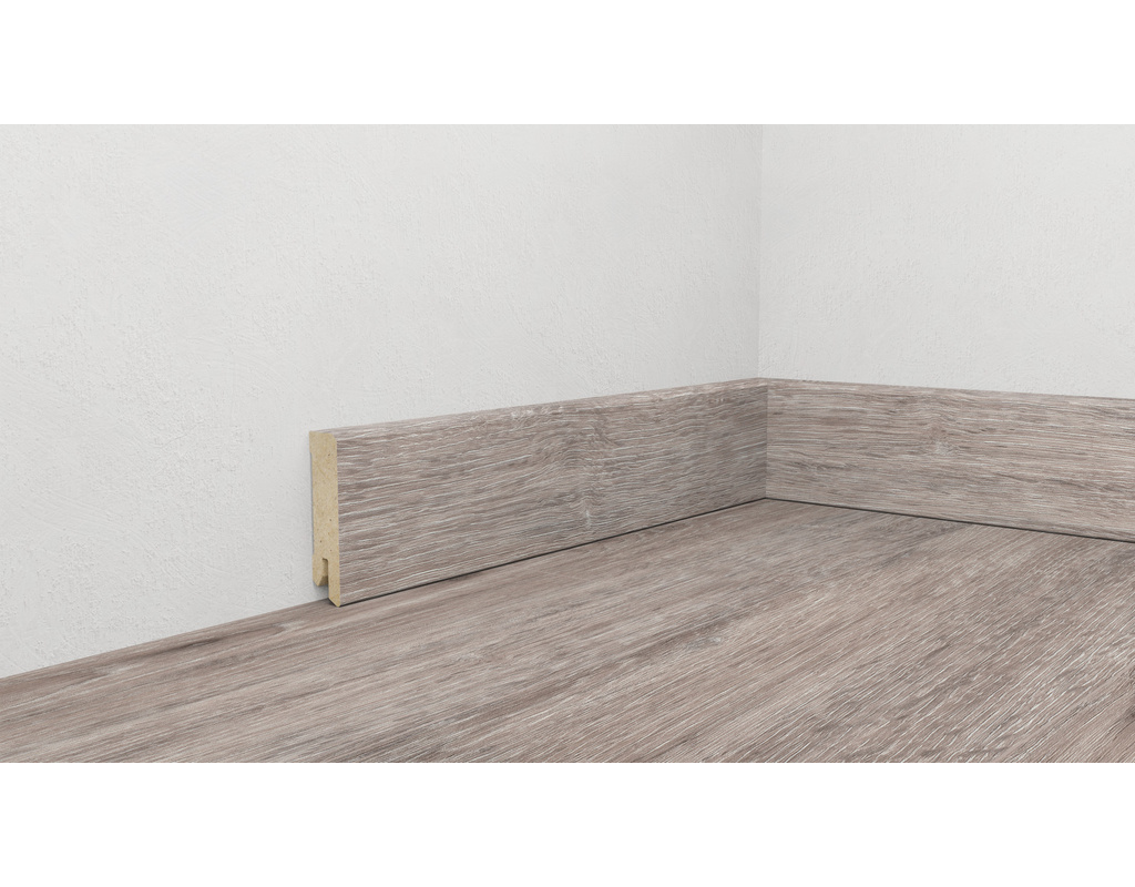 Digital bedruckte Fußbodenleiste , Profil 6055