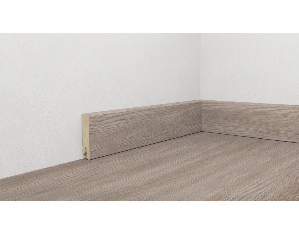 Digital bedruckte Fußbodenleiste , Profil 6055