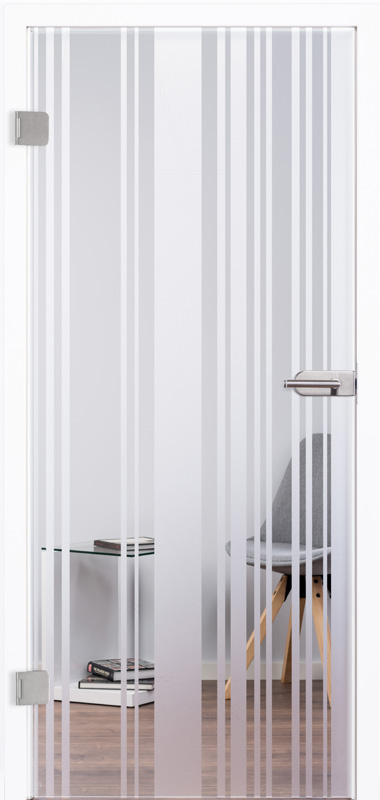 Loft Glastüren mit Motiv PK2 Siebdruck