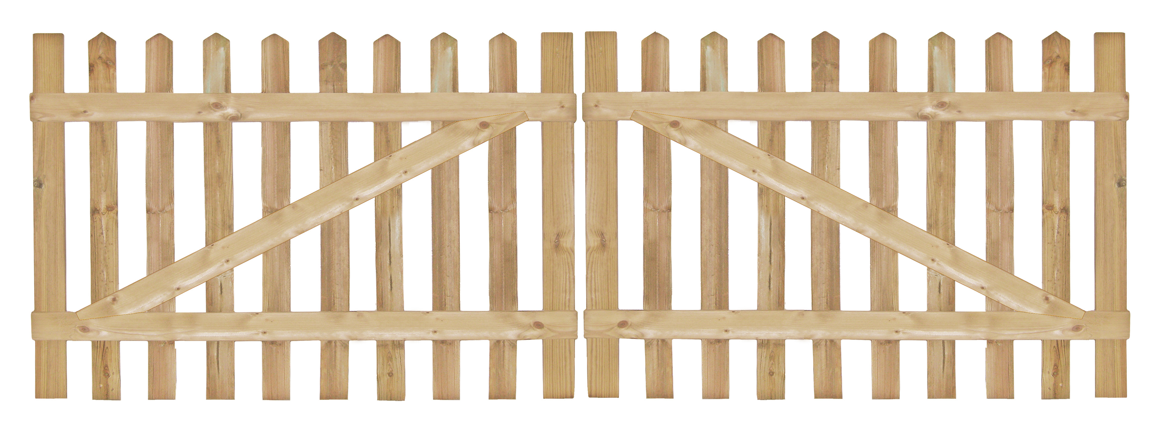 Senkrechtzaun 8cm Doppeltor