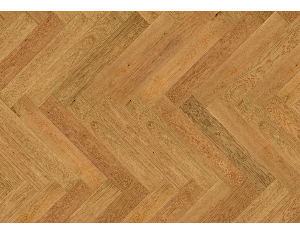 Fischgrätparkett Chateau FoltDown Eiche Crussol Natur, matt lackiert