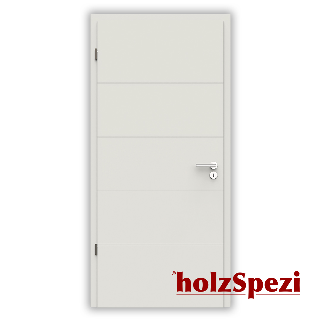 holzSpezi Weißlack Komplett-Türelement STOCKHOLM RAL 9010