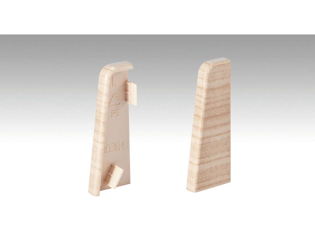 Endkappen Fußleiste Profil 3PK Eiche hell 2034