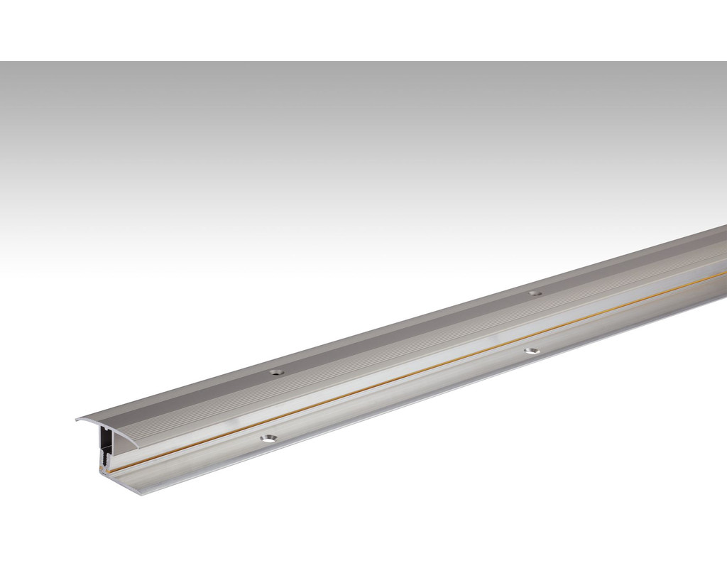 Übergangsprofil Flexo Typ 302 (7 bis 17 mm) Edelstahl-Oberfläche