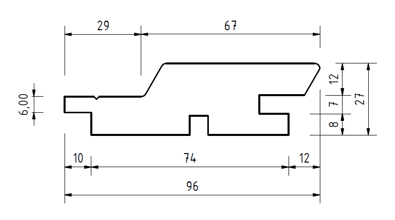 27x96 Trendliner nord. Fichte U/S gehobelt