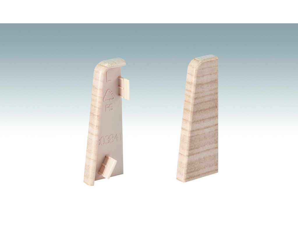 Endkappen Fußleiste Profil 3PK Eiche hell 2034