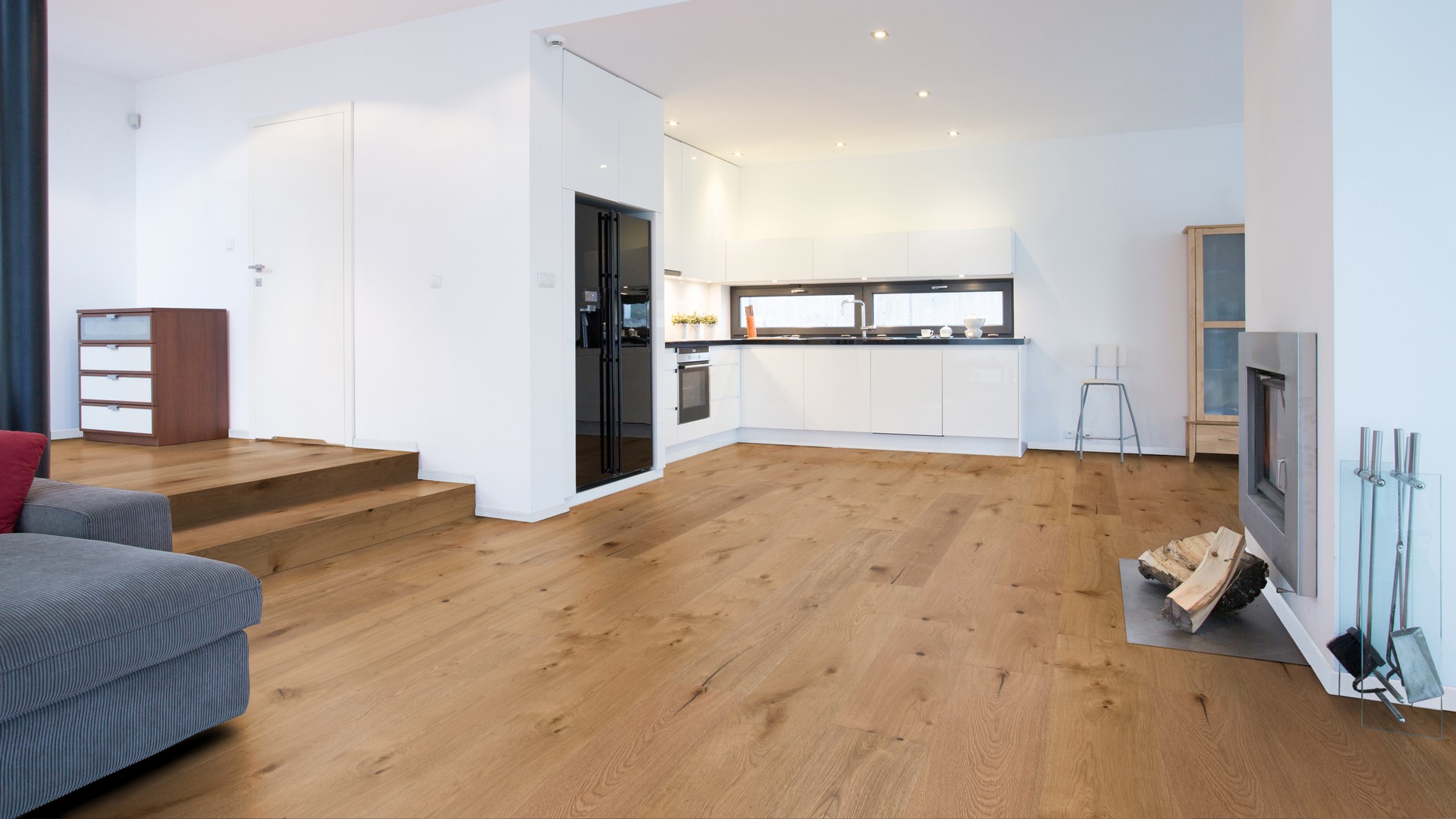 Fertigparkett Landhausdiele Eiche LAHN gebürstet, natur geölt