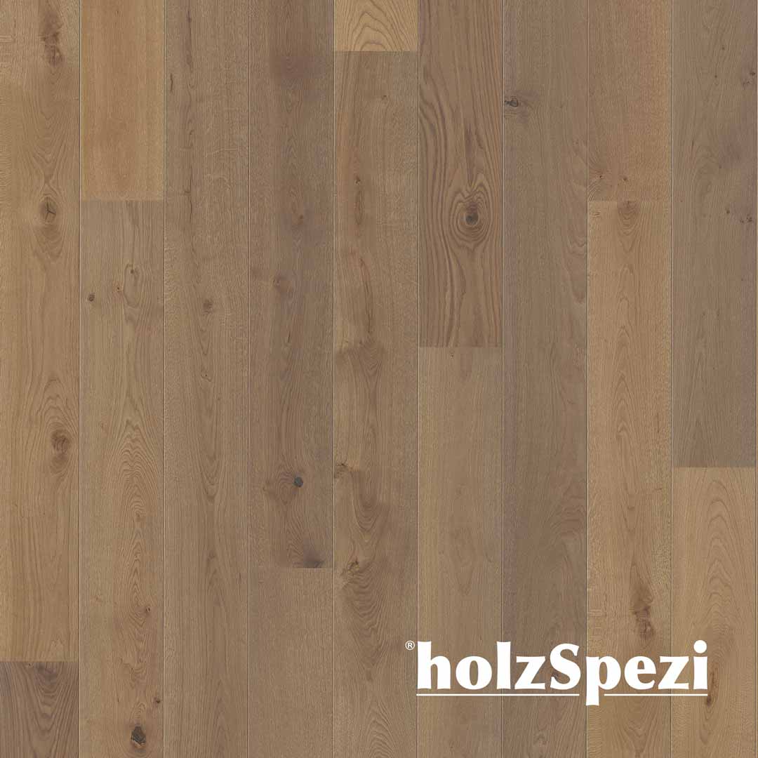 Fertigparkett Landhausdiele Eiche LECH, gebürstet, samtbraun geölt