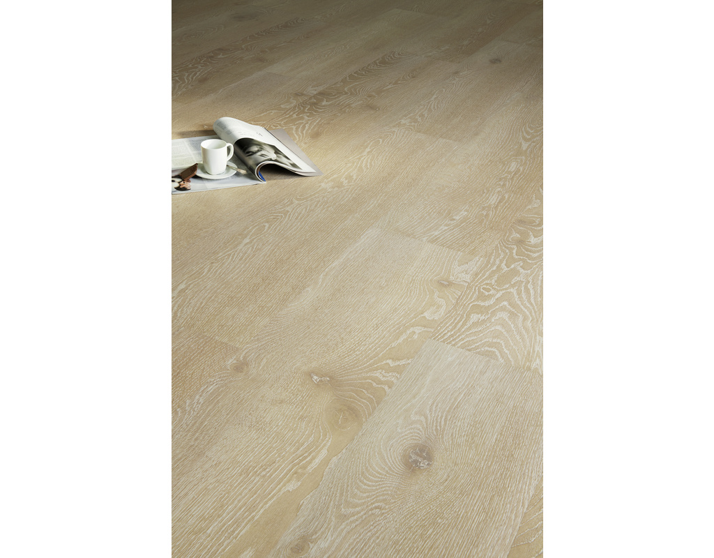 Corelan Design-Korkboden HDF Eiche Iceland HotCoating-Lack Klick-Verlegung - wohnfertig, Kl 23/32