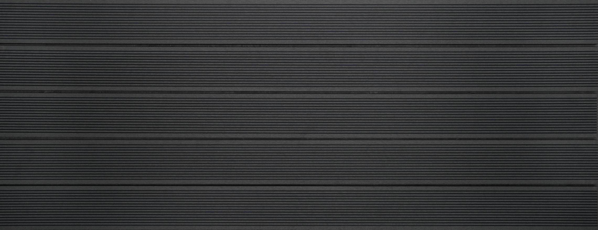 WPC-Terrassendiele massiv dunkelgrau gerillt