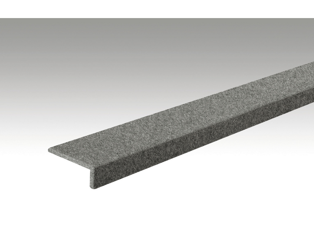 Filzprofile Winkelabdeckleiste 2000x22x60mm 4502 Filz basaltgrau