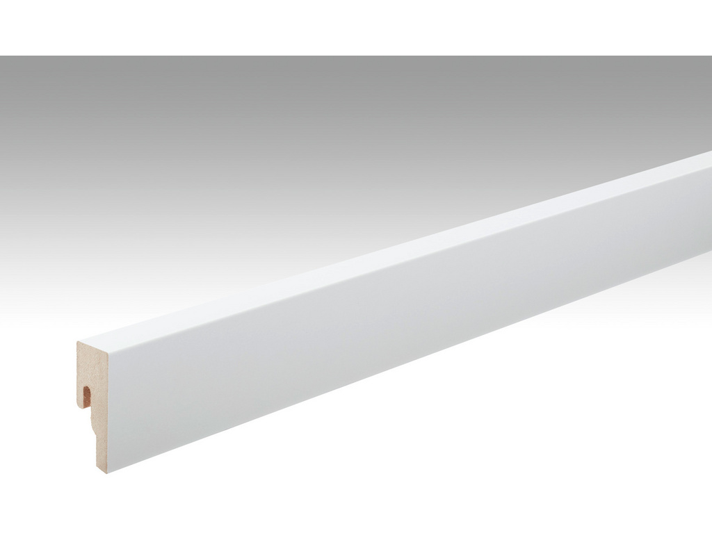 Dekor-Fußleiste Profil 8 PK 324 Uni weiß
