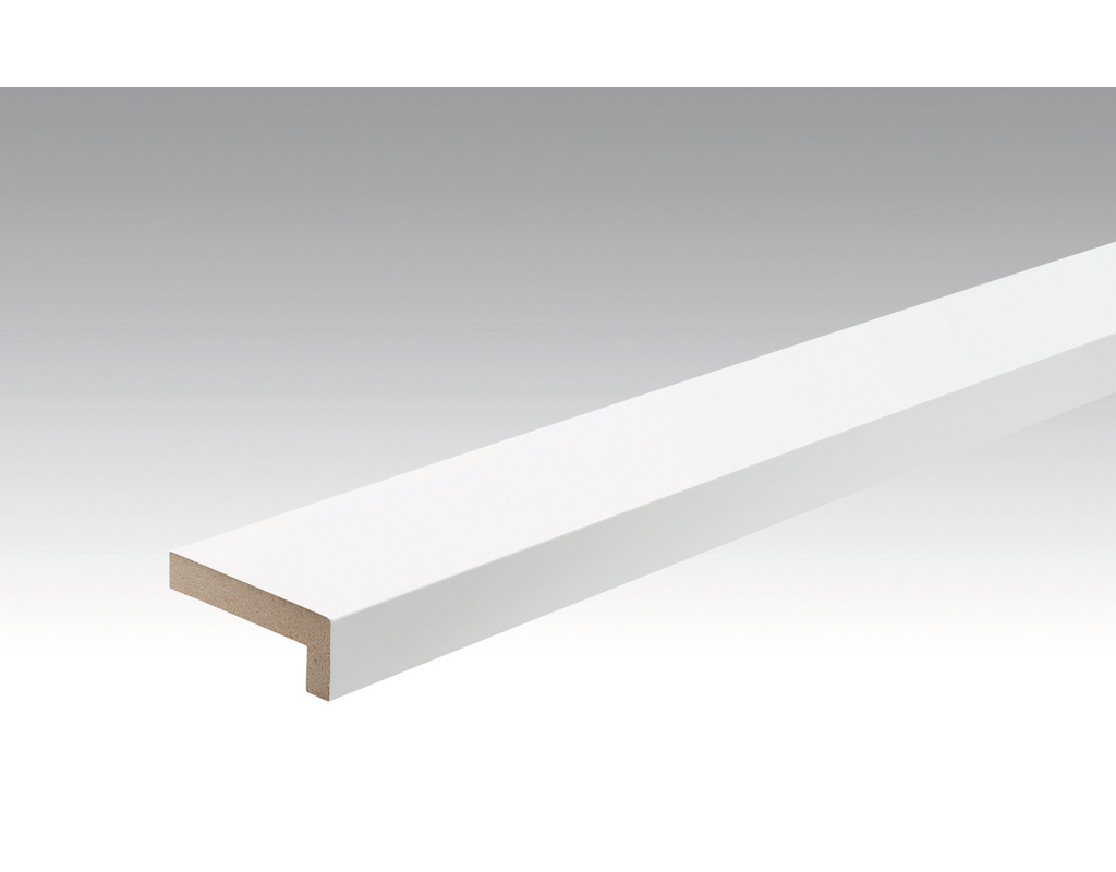 Winkelabdeckleiste Uni weiß glänzend DF