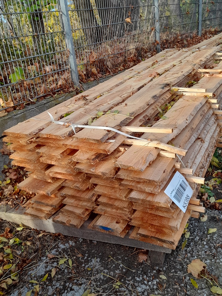 Zaunbrett unbesäumt  europäische Lärche