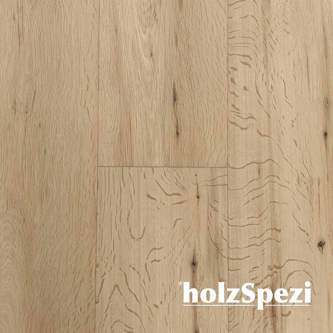 Fertigparkett Landhausdiele Eiche TIBER -S-, handgehobelt, SAFETOP Rohholzoptik