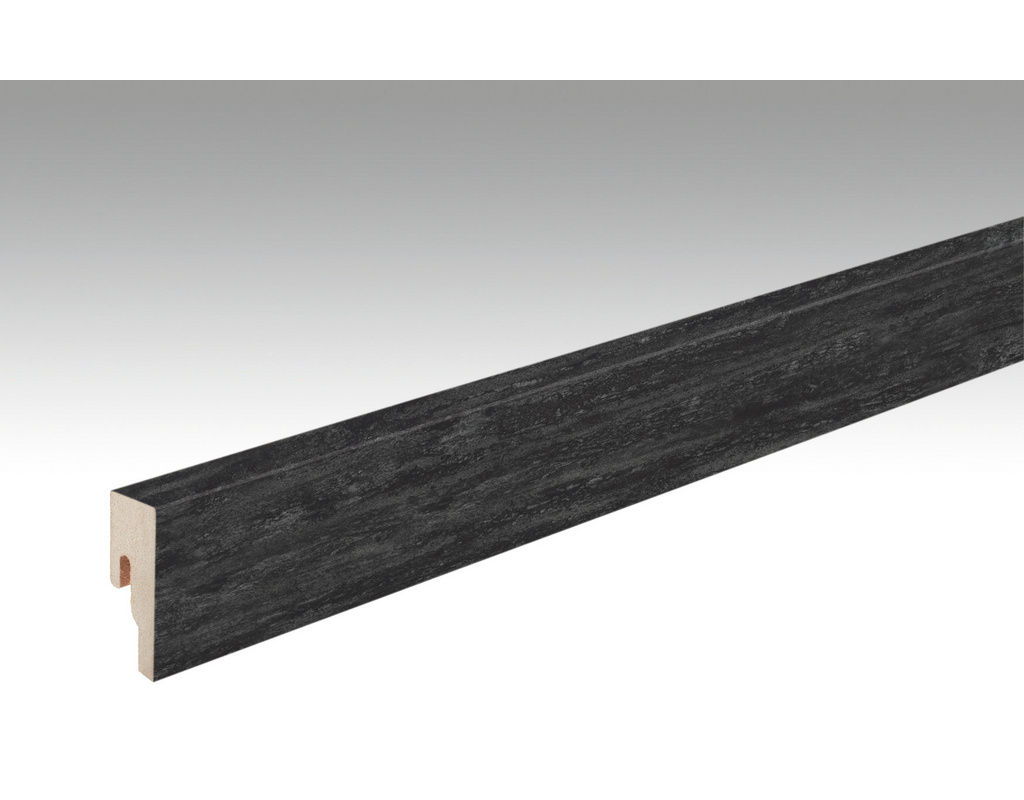 Dekor-Fußleiste Profil 8 PK Black Lava