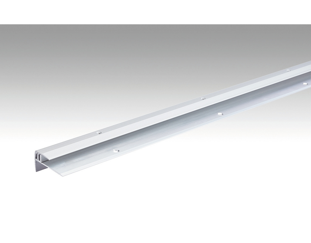 Treppenkantenprofil Typ 203 Silber eloxiert 220, (7-16 mm)