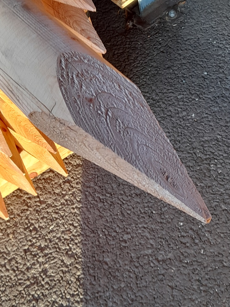 Baumpfahl 8x250cm Fichte, Kiefer roh