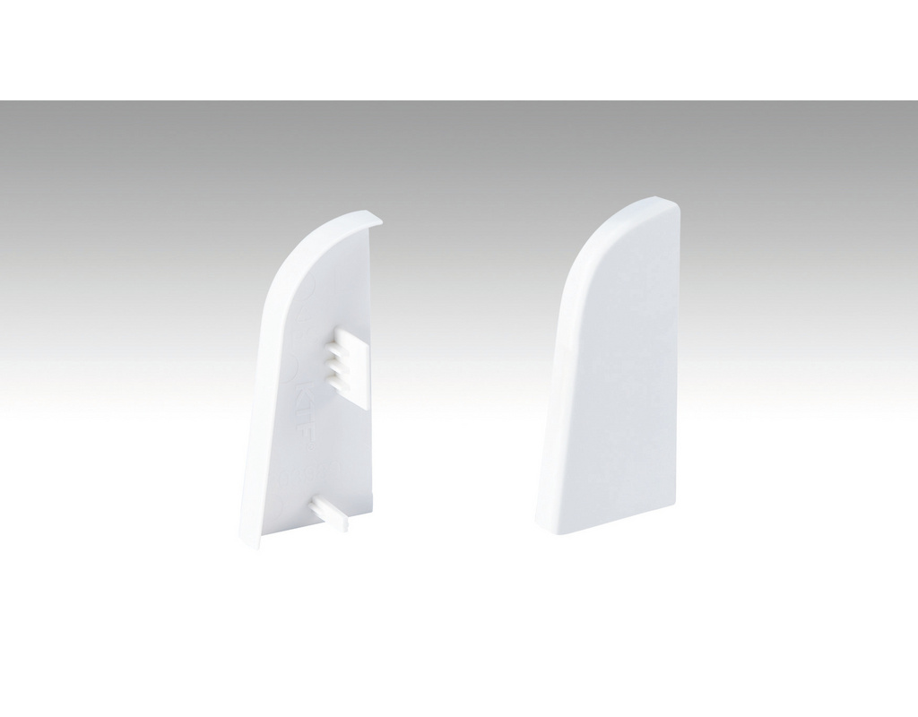 Endkappen Fußleiste Profil 2PK Weiß 2001