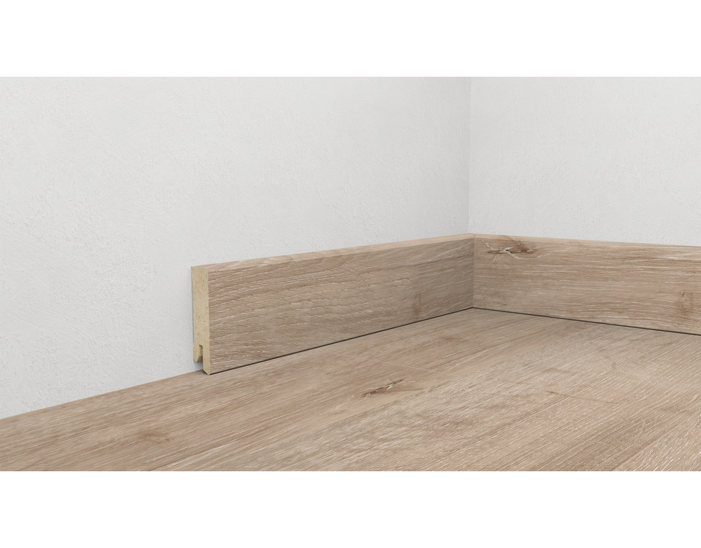 Digital bedruckte Fußbodenleiste , Profil 6055