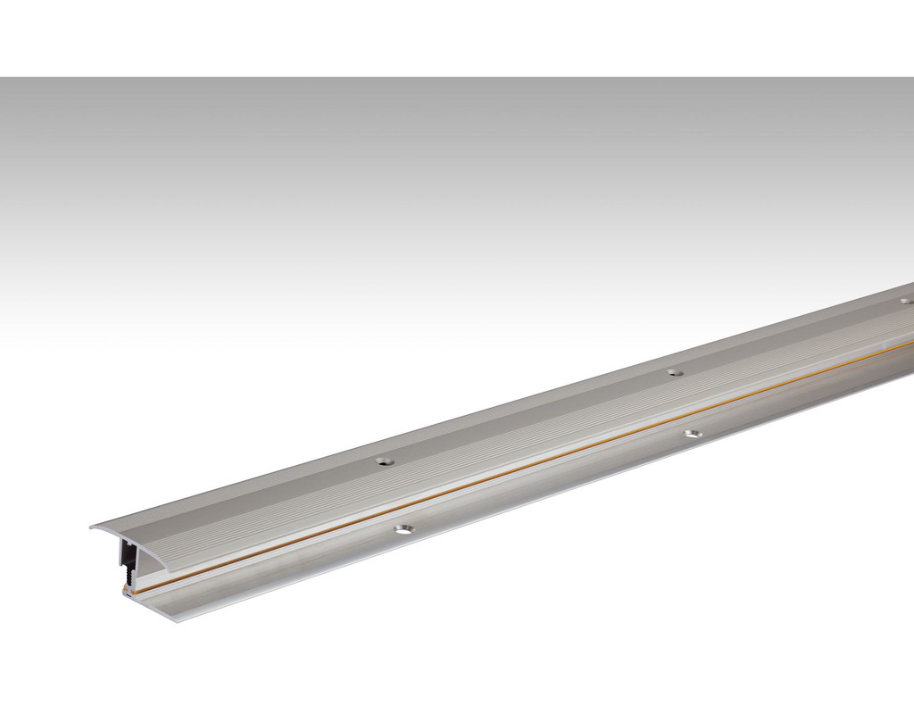 Übergangsprofil Flexo Typ 302 (7 bis 17 mm) Edelstahl-Oberfläche
