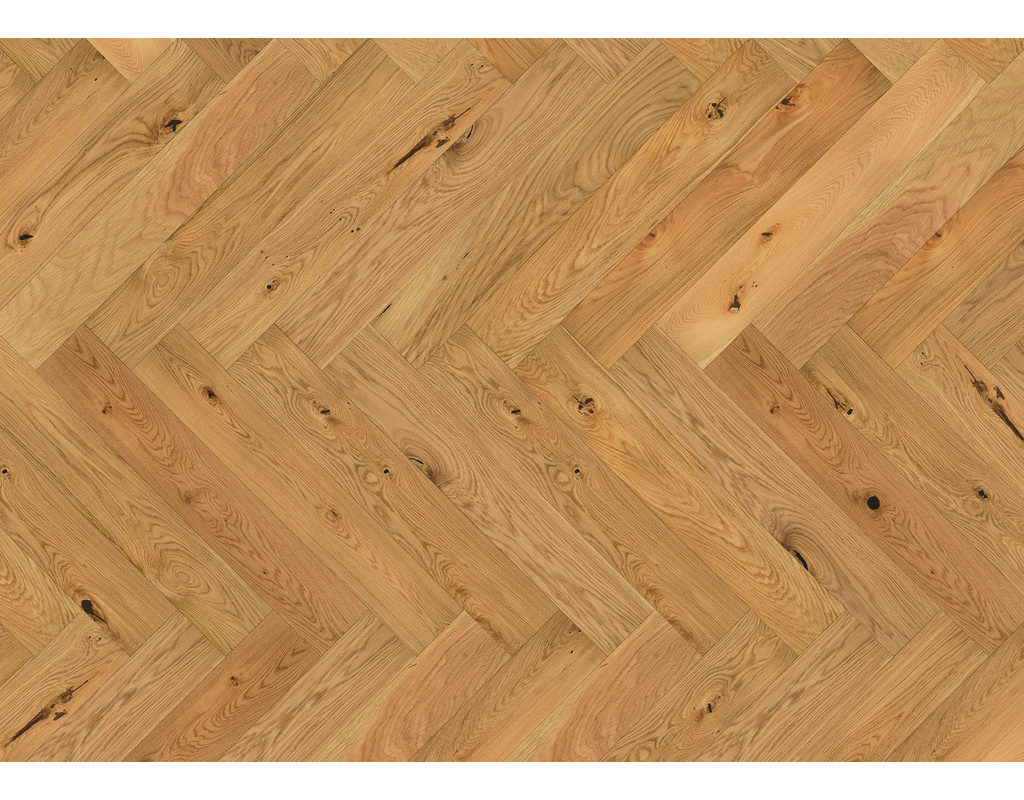 Fischgrätparkett Chateau FoltDown Eiche Aguilar Rustikal, natur geölt