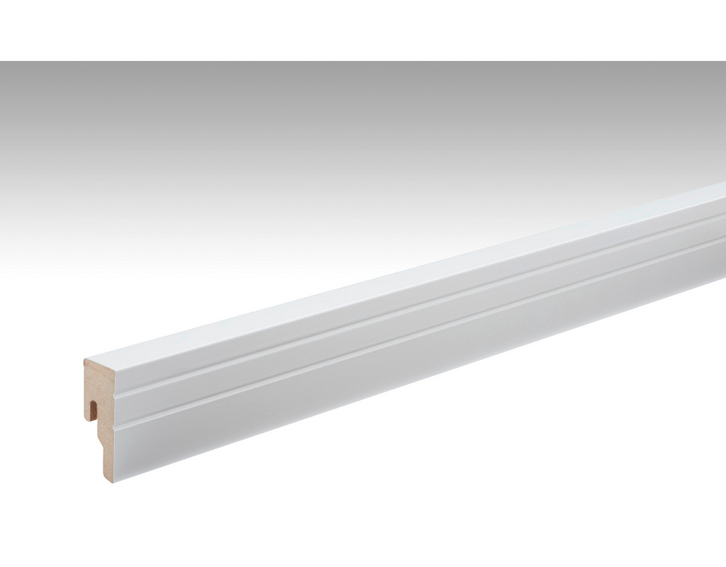 Dekor-Fußleiste Profil 18 PK 324 Uni weiß