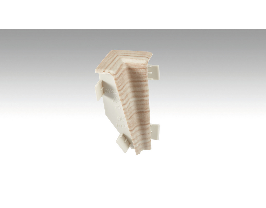 Innenecken Fußleiste Profil 3PK Eiche weiß 2014, 4 Stk./VPE