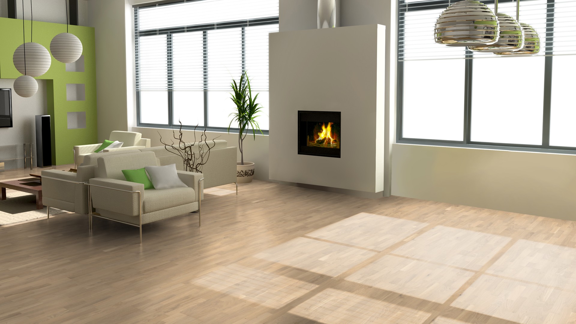 Fertigparkett Schiffsboden Eiche WERRA, gebürstet, weiß, matt lackiert