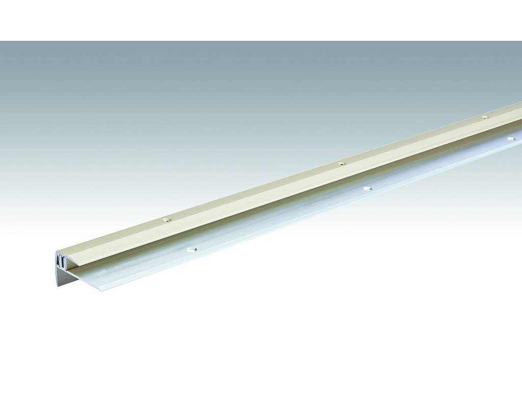 Treppenkantenprofil Typ 203 Sand eloxiert 230, (7-16 mm)