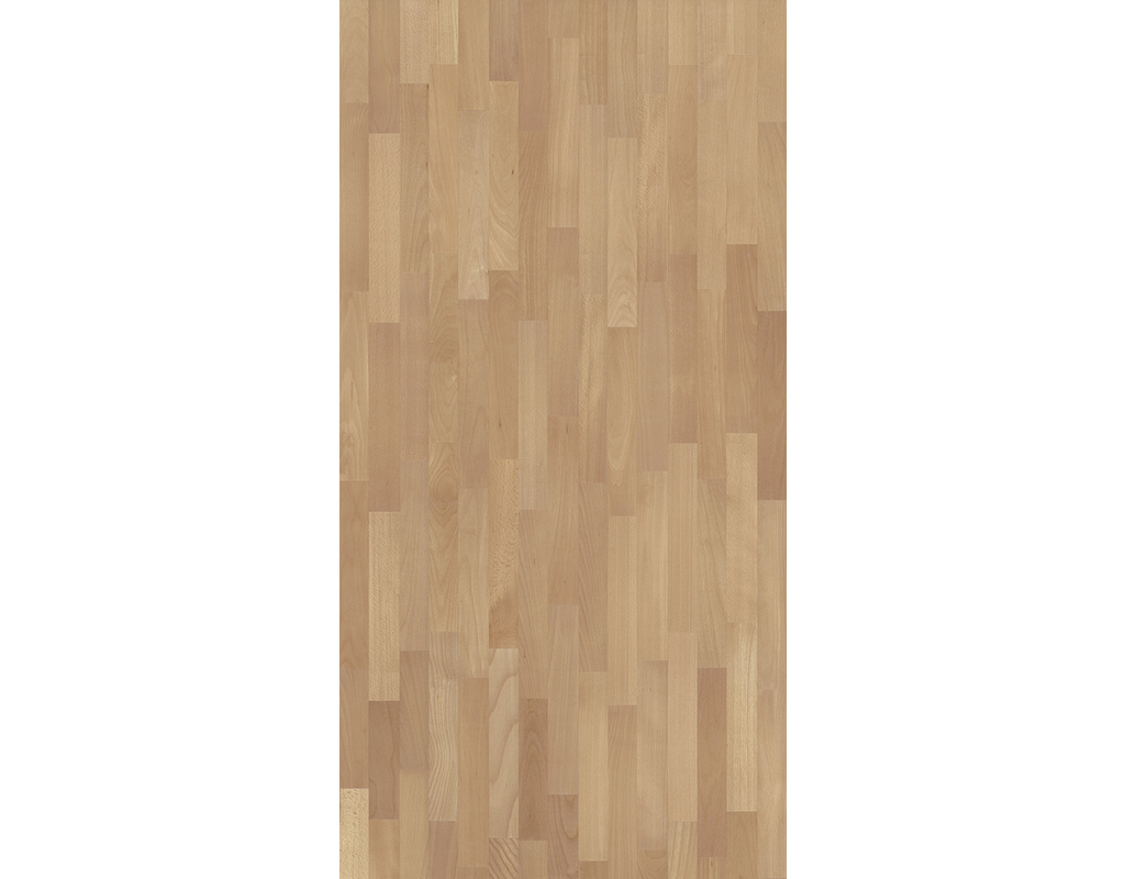 HOLZLOC Holz-Fertigparkett, 3-Stab Buche natur ged. lackiert Klick-Verlegung, wohnfertig lackiert