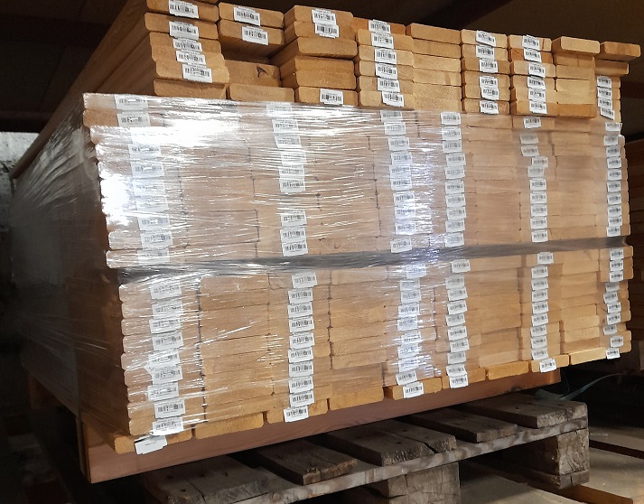 Rundkopflatte Sibirische Lärche 20x95mm