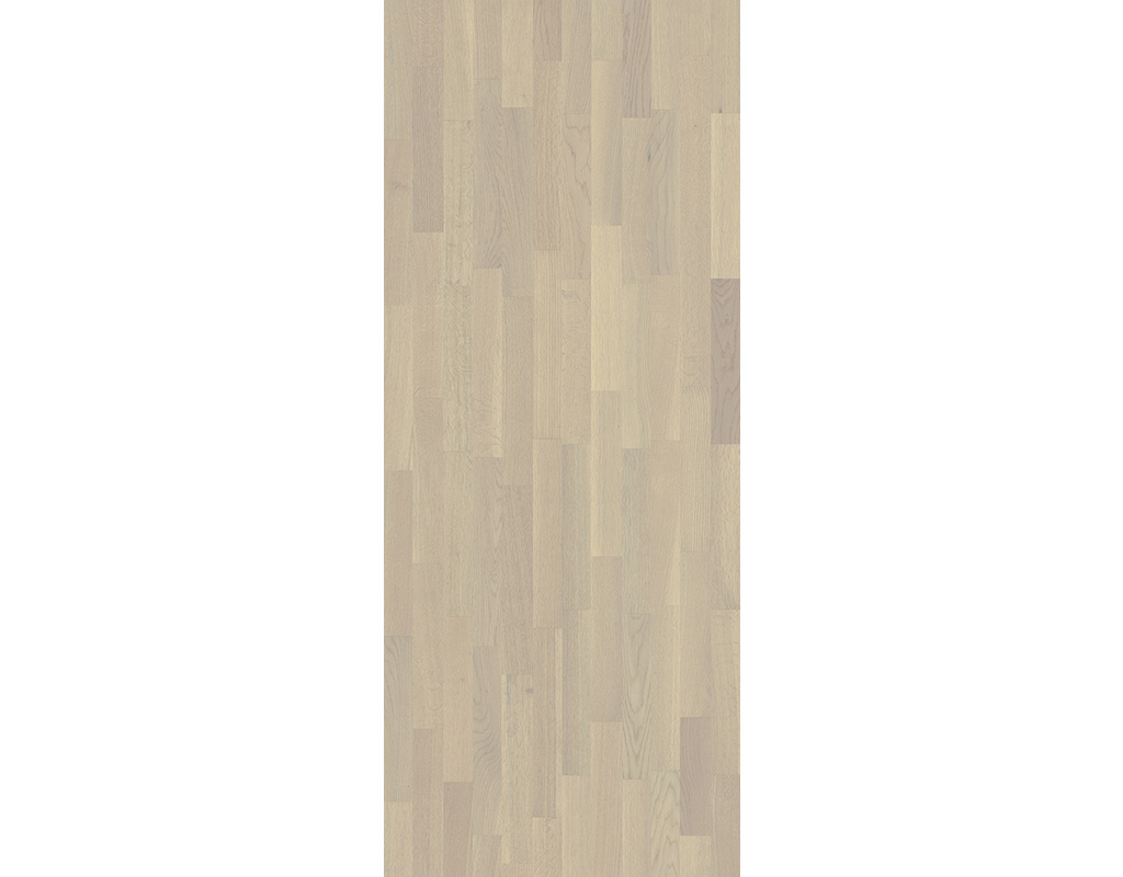 HOLZLOC Holz-Fertigparkett, 3-Stab Donaueiche rustikal, weiß lackiert