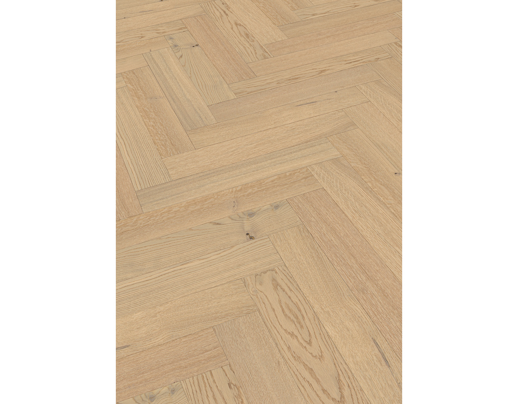 Lindura-Holzboden HS 500 700x140x11mm 20231 Eiche classic cremeweiß gebürstet