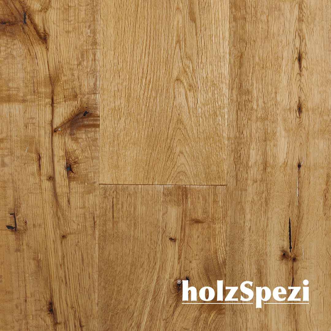 Fertigparkett Landhausdiele Eiche RHONE -S-, handgehobelt, rustikal, geräuchert, natur geölt