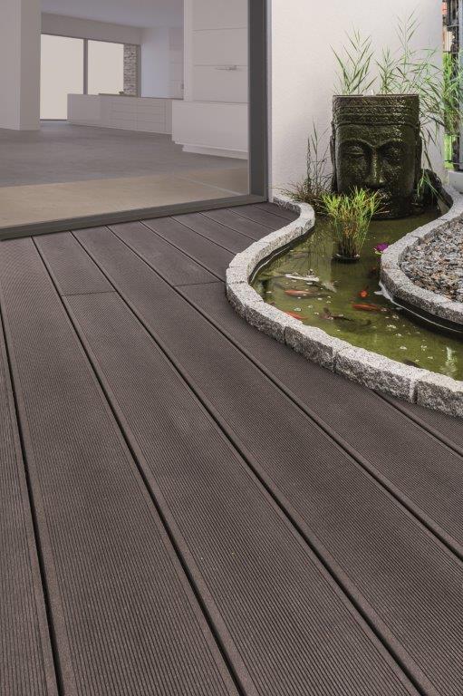 Terralan BPC-Terrassendiele, Massiv Titisee 270, anthrazit 2700x210x20mm