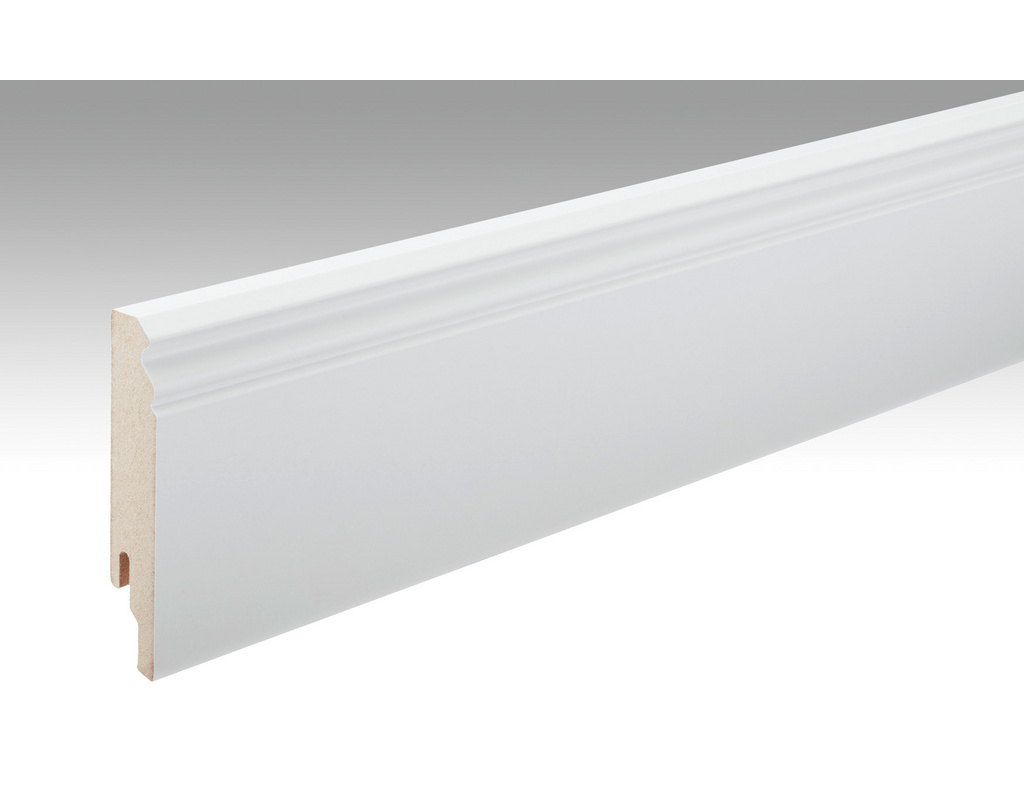Dekor-Fußleiste Profil 12 PK 324 Uni weiß