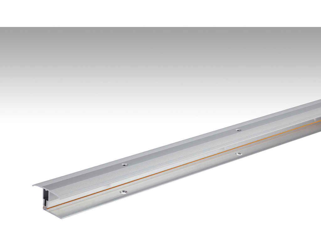 Übergangsprofil Flexo Typ 302 (7 bis 17 mm) Silber eloxiert