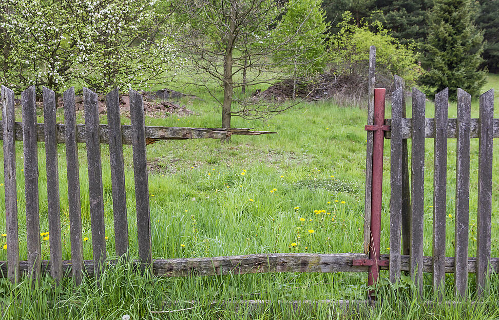 Zaunriegel 8cm halbrund KDI grün