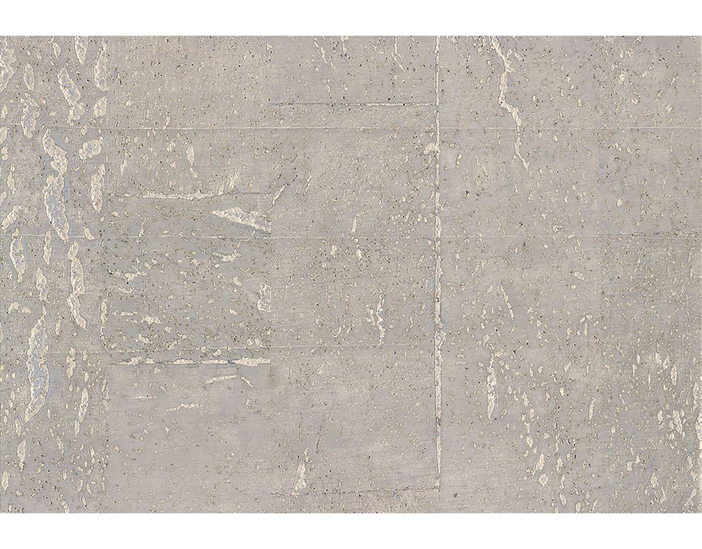 Wanddesign, Wandkork coloriert Paz Sturktur, Silver on Gold 600x300x3mm