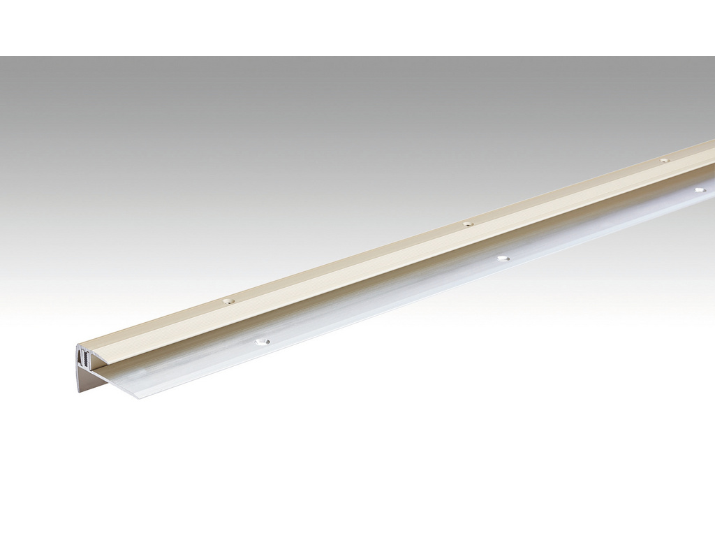 Treppenkantenprofil Typ 203 Sand eloxiert 230, (7-16 mm)