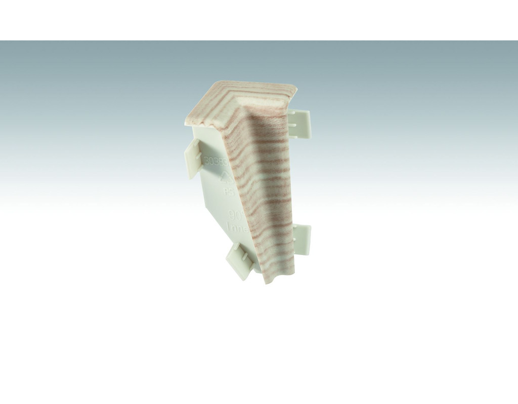 Innenecken Fußleiste Profil 3PK Eiche weiß 2014, 4 Stk./VPE