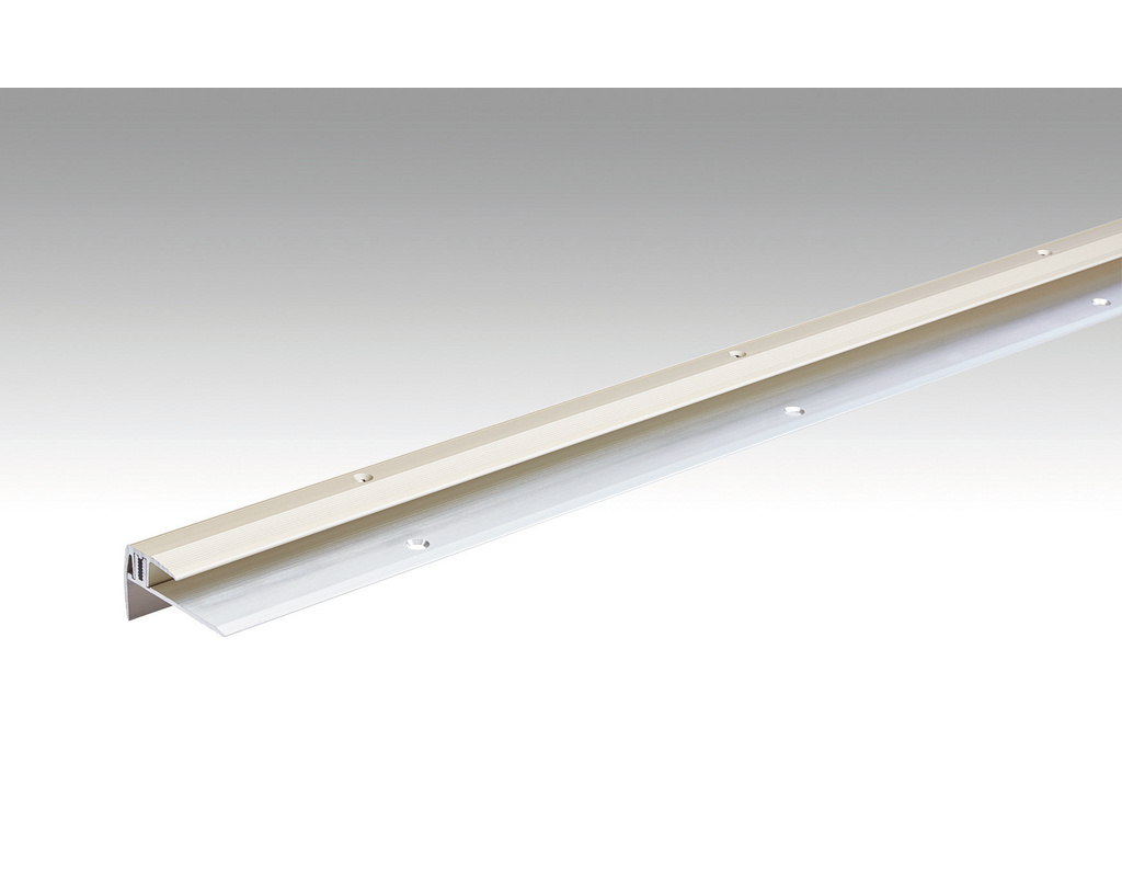 Treppenkantenprofil Typ 203 Sand eloxiert 230, (7-16 mm)