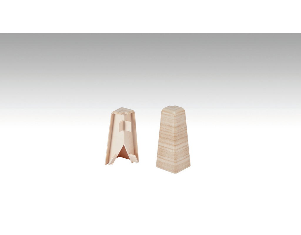 Außenecken Fußleiste Profil 3PK Eiche hell 2034, 2 Stk./VPE