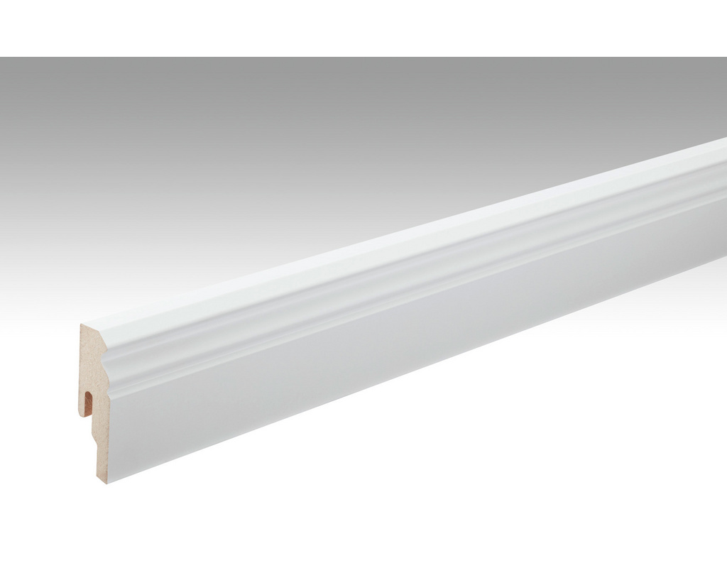 Dekor-Fußleiste Profil 10 PK 324 Uni weiß