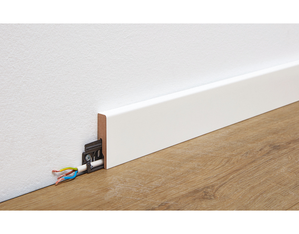Dekor-Fußleiste Profil 20 PK 324 Uni weiß