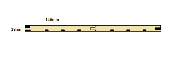19x146 Faseprofil nord. Fichte A/B plus